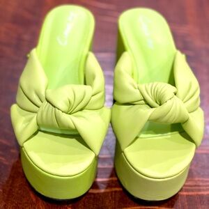 Circus platform wedges.